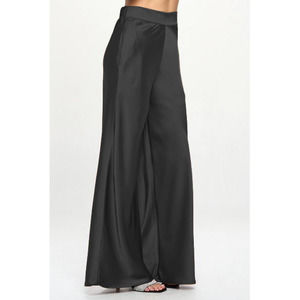 Elegant Black Wide-Leg Women's Pants
